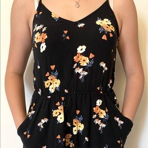 “H&M Floral Tank Top Romper”